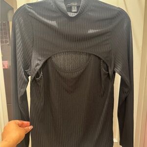 Black Long Sleeve Top